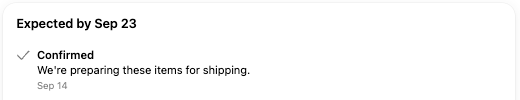 Completed Shopify test checkout demonstrating that purchase can finish without optional SMS consent.